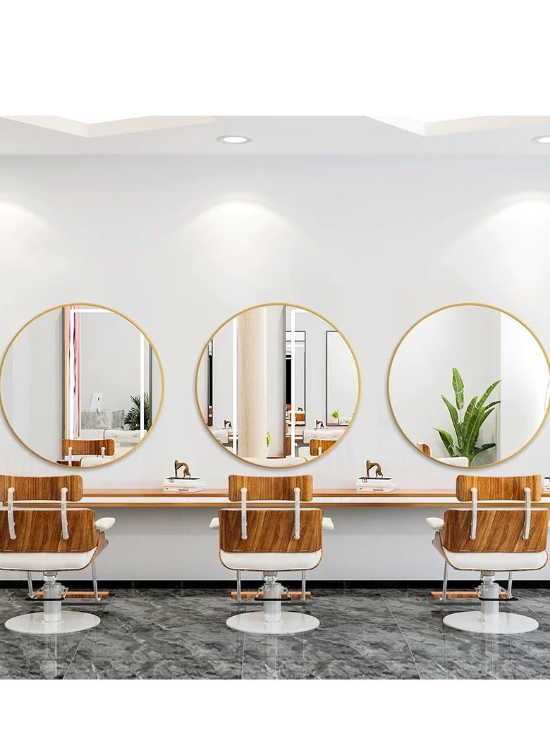 Bathroom Mirror Wanity Mirror Makeup Mirror, High Definition Glass No Punching Required Decorative Mirror, Suitable for Bathroom Bedroom Hotel Hair Salon（60*60CM）  - Image 5