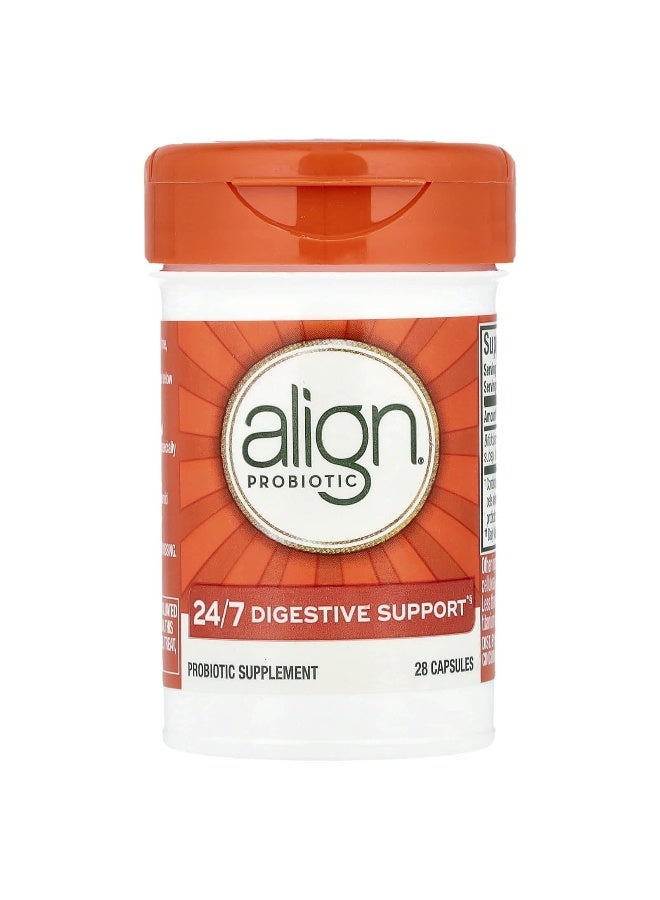 Align Probiotics ألين بروبيوتيك، دعم هضمي على مدار 24/7، مكمل بروبيوتيك، 28 كبسولة - Image 3
