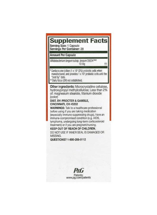 Align Probiotics ألين بروبيوتيك، دعم هضمي على مدار 24/7، مكمل بروبيوتيك، 28 كبسولة - Image 2
