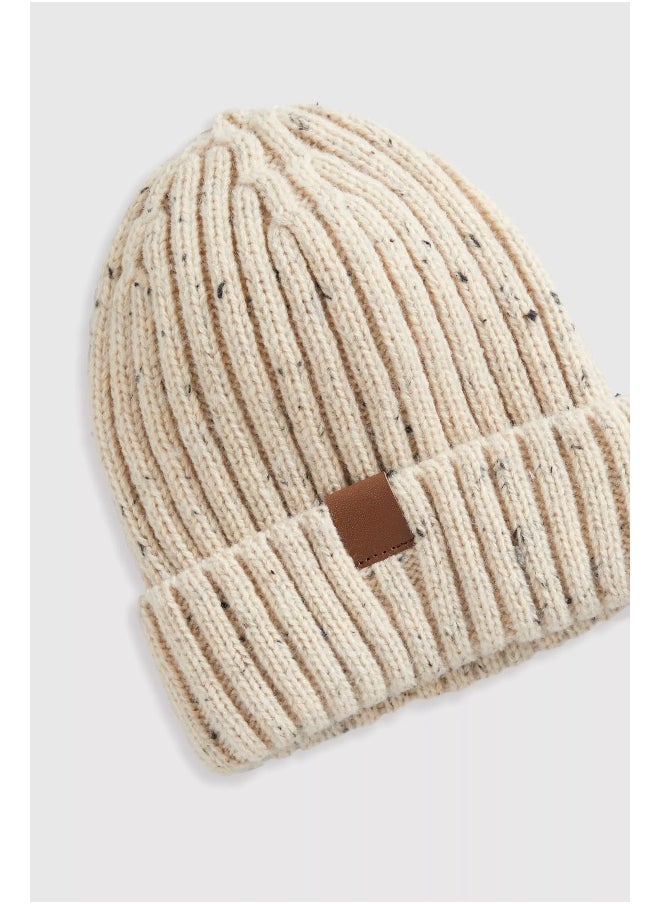 mothercare - Oatmeal Knitted Hat, Scarf and Gloves Set - Image 1