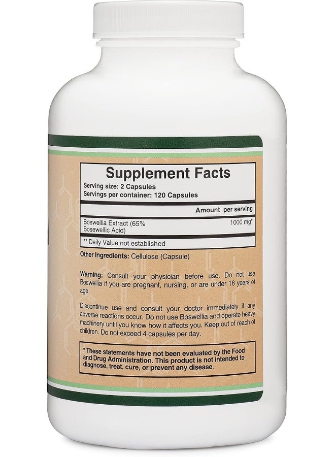 مستخلص بوسويليا الخشب المزدوج 1000 مجم 240 كبسولة - Image 3