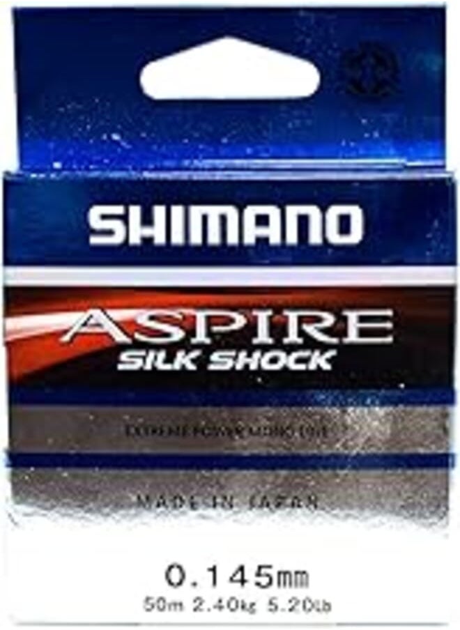 SHIMANO Shimano aspire silk shock fishing line - extreme power mono line - 50m 0,145mm 