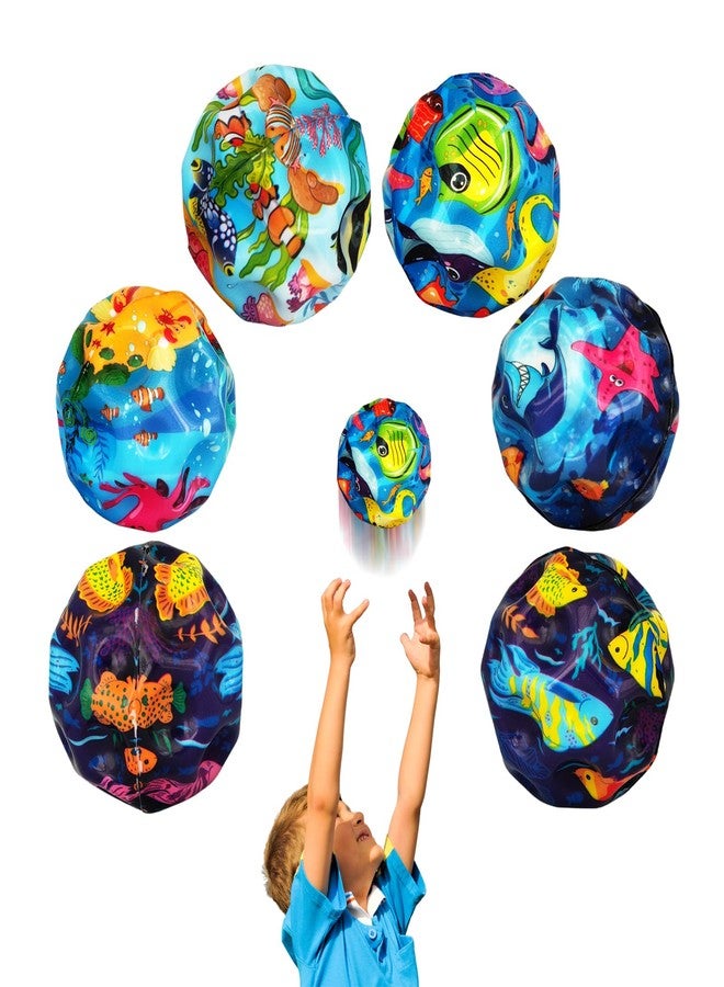 QOUXZ 6 Pack Astro Jump Balls, Multicolored Spaceballs, Super High Bouncing Lightweight Bouncing Balls for Children - Image 1