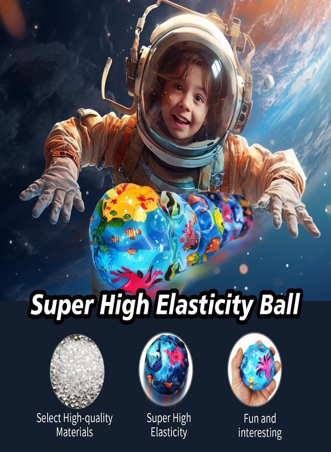 QOUXZ 6 Pack Astro Jump Balls, Multicolored Spaceballs, Super High Bouncing Lightweight Bouncing Balls for Children - Image 5