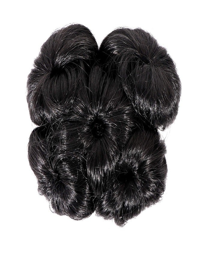 Shivarth Women's and Girl's Synthetic Hair Bun Extension, Accessories, Artificial Pack of 1, Natural Black Colour - Image 1