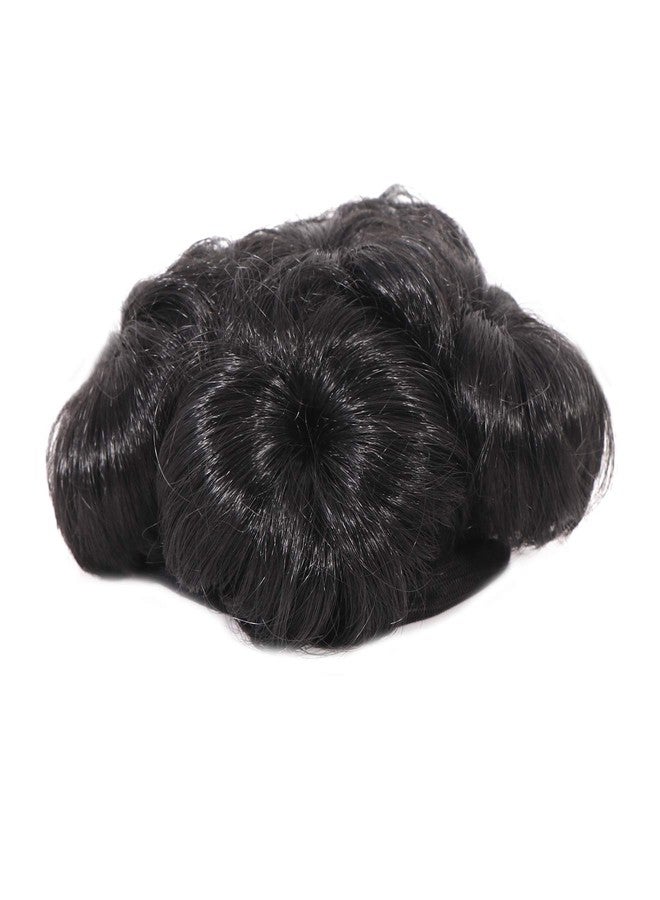 Shivarth Women's and Girl's Synthetic Hair Bun Extension, Accessories, Artificial Pack of 1, Natural Black Colour - Image 2