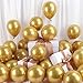 RUBFAC Gold Balloons 120pcs 5 Inch Chrome Metallic Latex Balloon for Birthday Anniversary Festival Wedding Engagement Decoration - Image 3