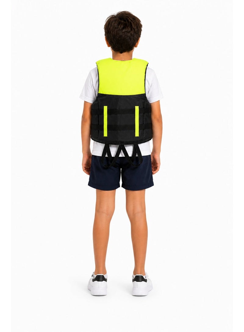 Life Jacket for Swimming and Water Activities – Equipped with Multiple Safety Straps and a Rescue Whistle – Adjustable to Fit Different Sizes - Image 5