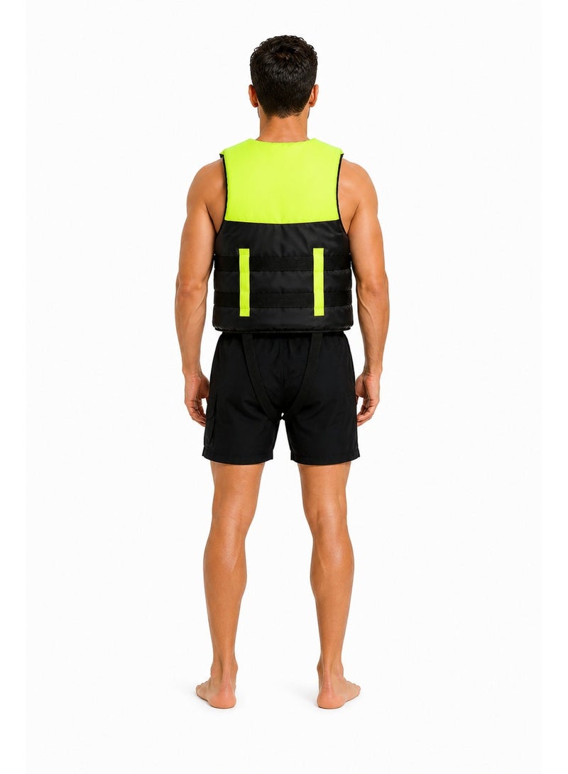 Life Jacket for Swimming and Water Activities – Equipped with Multiple Safety Straps and a Rescue Whistle – Adjustable to Fit Different Sizes - Image 3