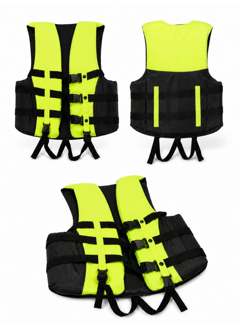Life Jacket for Swimming and Water Activities – Equipped with Multiple Safety Straps and a Rescue Whistle – Adjustable to Fit Different Sizes - Image 1
