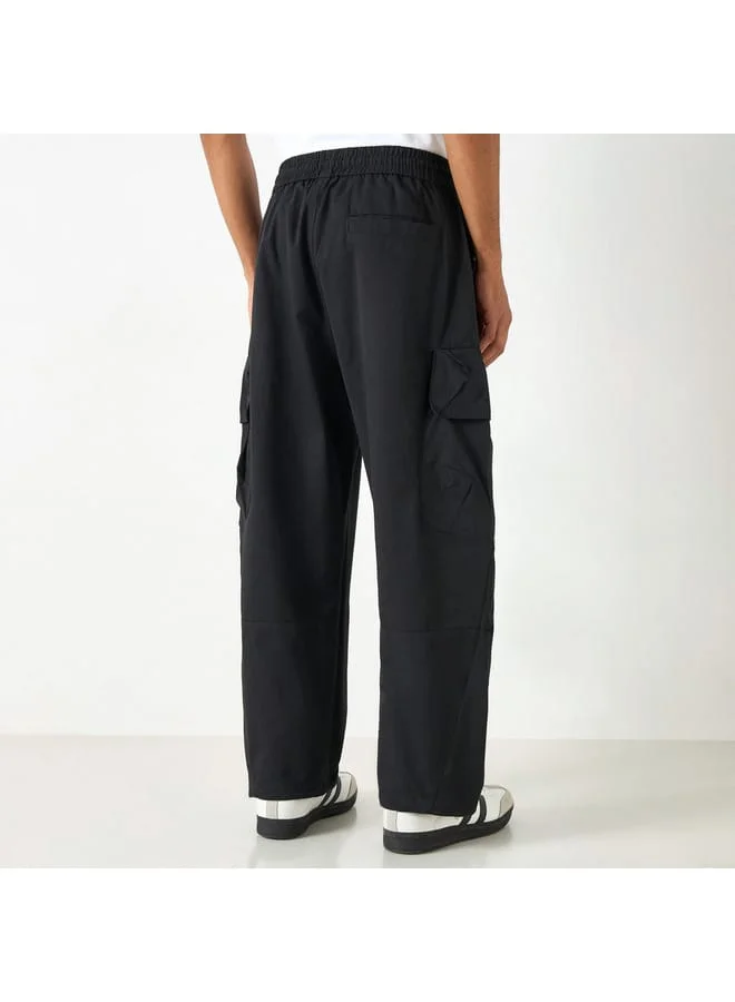 Lee Cooper Lee Cooper Solid Cargo Pants with Pockets