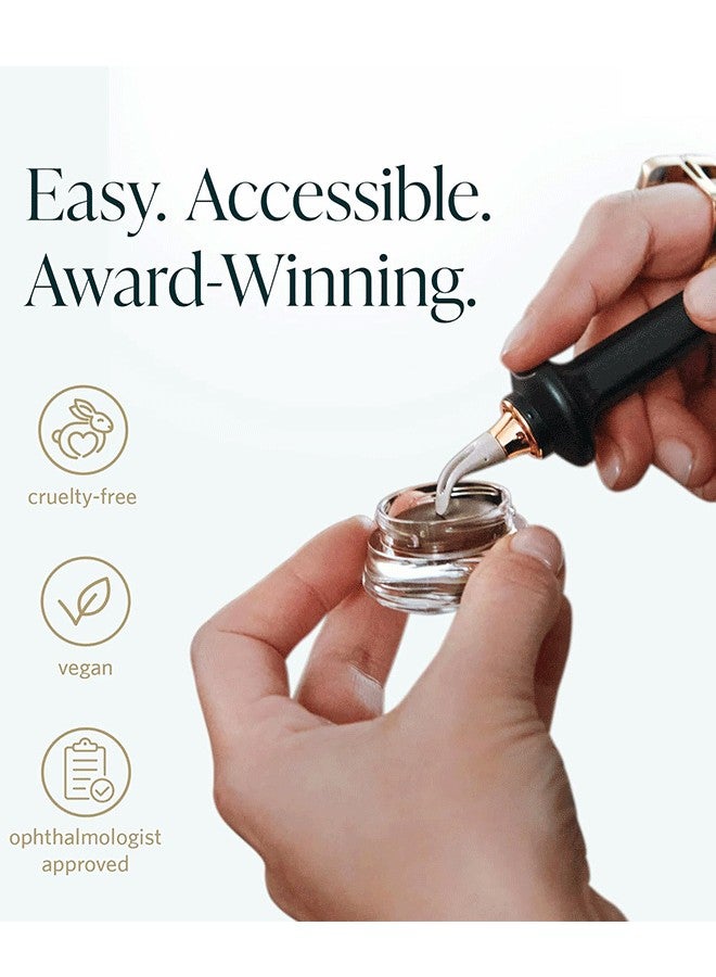 EXMY Easy No-SkipEyeliner Multifunctional Makeup Eyeliner Pen with Metallic, Flexible Silicone Tip-Black - Image 5