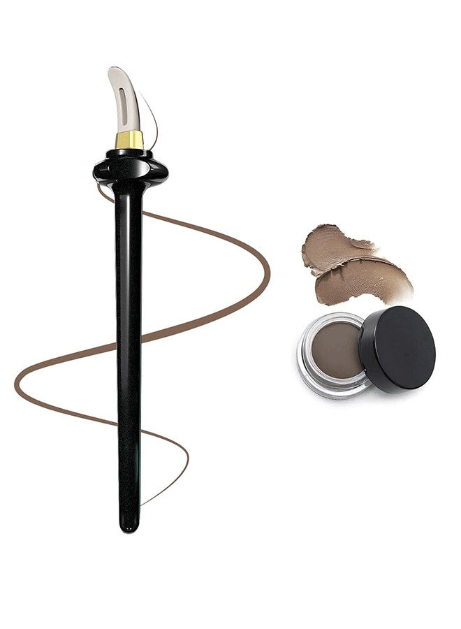 EXMY Easy No-SkipEyeliner Multifunctional Makeup Eyeliner Pen with Metallic, Flexible Silicone Tip-Black - Image 1