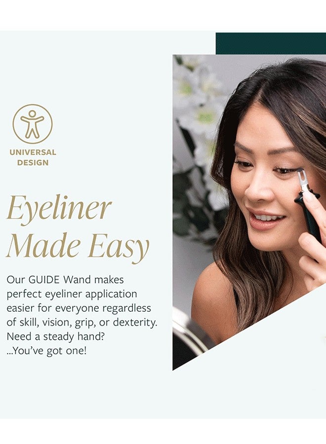 EXMY Easy No-SkipEyeliner Multifunctional Makeup Eyeliner Pen with Metallic, Flexible Silicone Tip-Black - Image 4