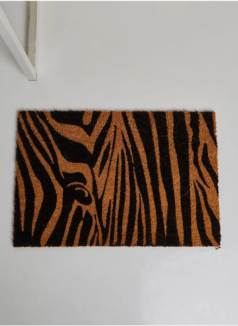 Premier Zebra Print Door Mat 60 X 40Cm