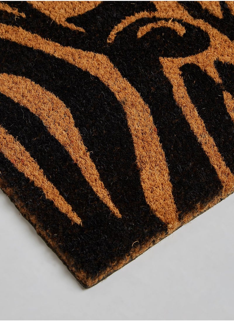 Premier - Zebra Print Door Mat 60 X 40Cm - Image 1