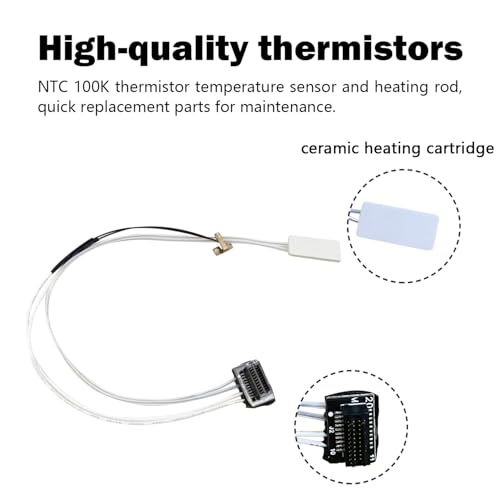 HzdaDeve Heating Assembly Kit for A1 Mini/A1 Hot End Heating Component with Heater Cartridge and Thermistor Temperature Sensor Heat-Insulating Base Clip for Bambu Lab 3D Printer Accessories - Image 3
