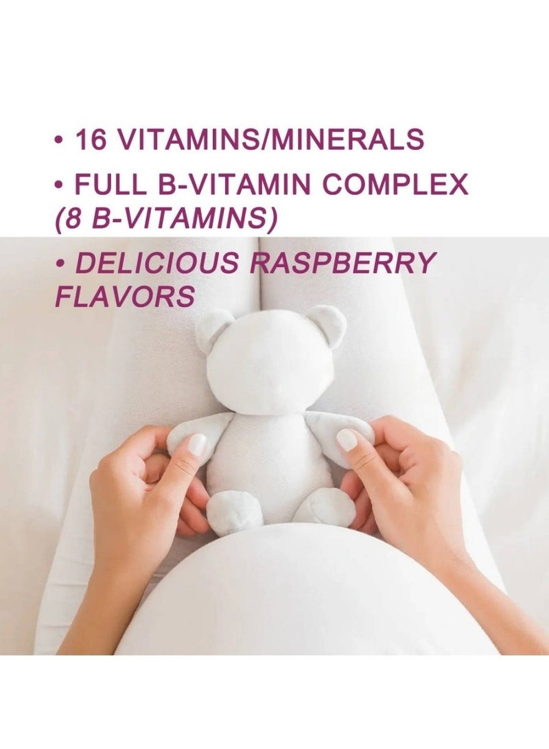 Prenatal Complete Prenatal Vitamin Gummies - Essential Folate B12 & D3 for Mom & Baby | 60 Count - Image 3