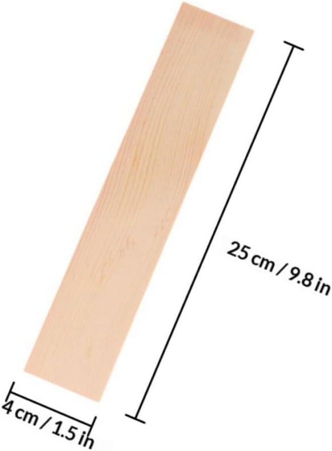 10pcs 6mm Thick Unfinished Pine Wood Boards Rectangle 4x25cm for Crafting Photography Props DIY Wood Blocks Arts and Crafts Supplies - Image 2