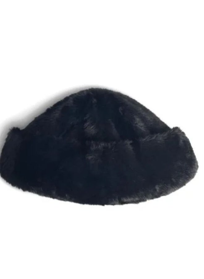 black lined fur hat