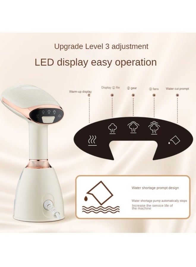 NIBEMINENT Handheld Steamer for Clothes,15s Fast Heat Up Handheld Steam Iron,1500W Powerful Steam Penetrating Steamer for Clothes,Portable Travel Clothing Steamer, for Removing Wrinkles from Fabric  - Image 2