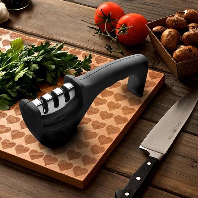 PUTHAK nife Sharpener Manual 3 Stage Knife Sharpener Tool Advanced Knife Sharpener for Kitchen Knife Sharpener  - Image 3