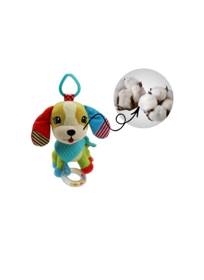 Baby Rattle Toy Push Cute Puppy Toddler Teether Toys Baby Teething Toys Early Educational Toy Set Gift for Babies 0-12-24 Months Boys Girls