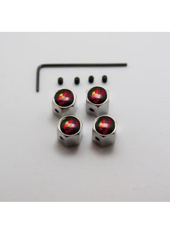 Ripido Red Bull Valve Cap Allen Model Silver Color Safe Against Theft 