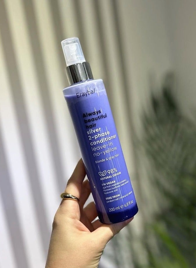 Erayba Silver 2-phase Conditioner leave-in no-yellow 200Ml - Image 3