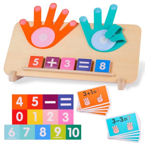 BSADIY Montessori Toys for 35 Year Old Educational Math Manipulatives Learning Toys for Toddlers 35 Years Number Counting Blocks for Kids Homeschool Kindergarten Supplies Boys Girls Birthday Gifts - Image 1