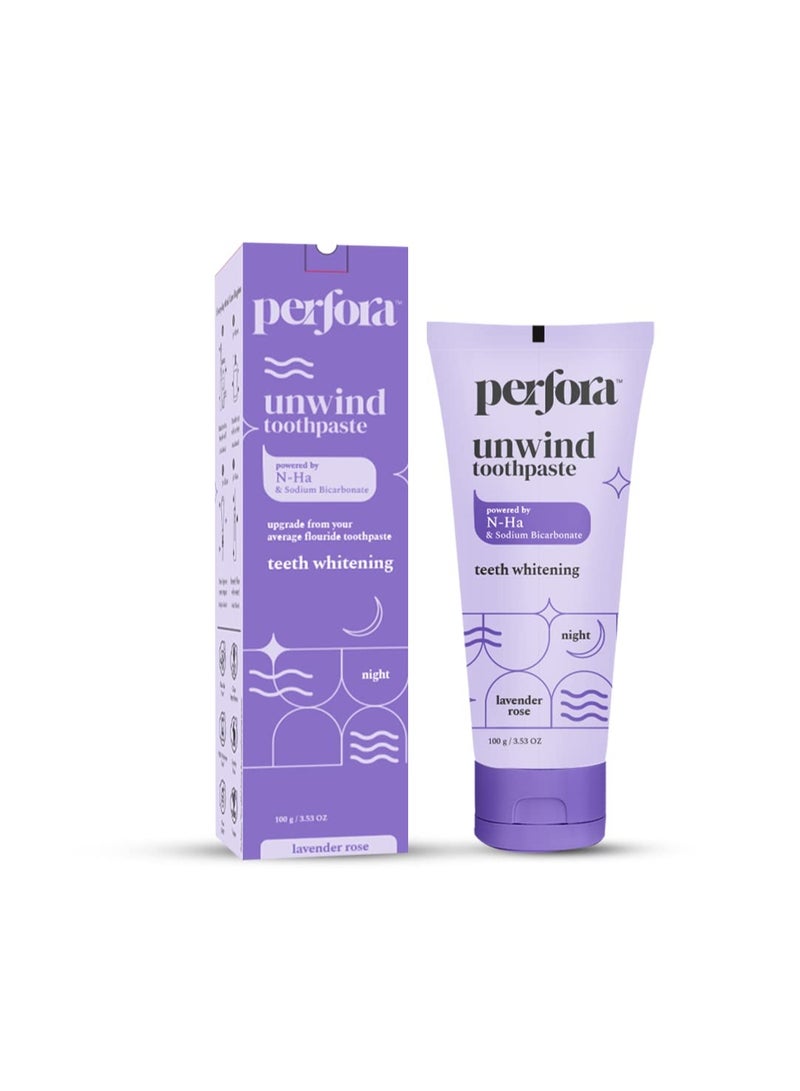 Perfora Teeth Whitening Powder 50g  & Lavender Rose Toothpaste 100g Combo | Active Freshness Cavity Prevention & Teeth Whitening | Enamel Safe & Effective | Whitener For Complete Oral Care & Superior Cleaning - Image 2
