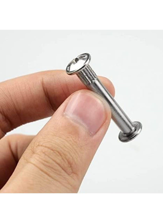Cupboard Joining Bolts Furniture Connecting Screws Bolts M6 (31mm - 40mm) Kitchen Cabinet Carcase Connectors (Pack of 10) - Image 2
