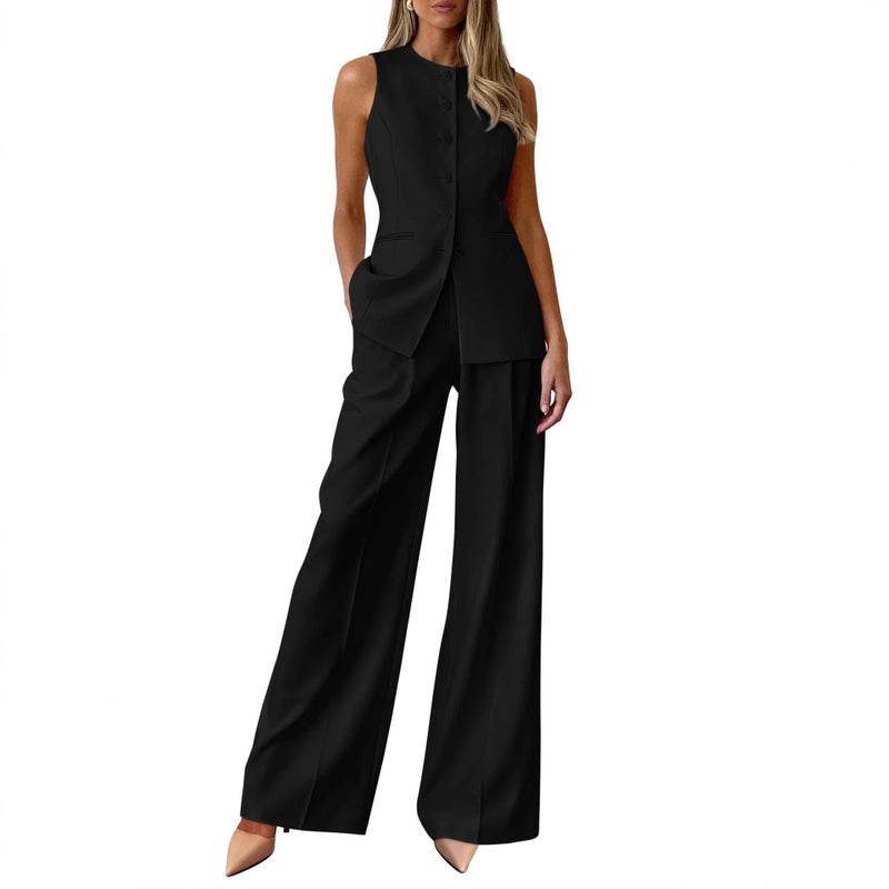 Women's Summer Blazer Suit Set 2-Piece Casual Formal - Image 3