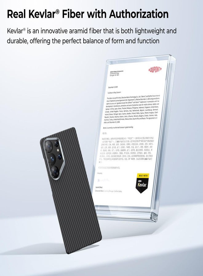 بينكس جراب BENKS S25 Ultra، جراب ArmorAir لهاتف Samsung Galaxy S25 Ultra متوافق مع Magsafe، جراب واقٍ فائق النحافة وخفيف الوزن بتصميم بسيط مصنوع من ألياف Dupont Kevlar 600D - Image 3