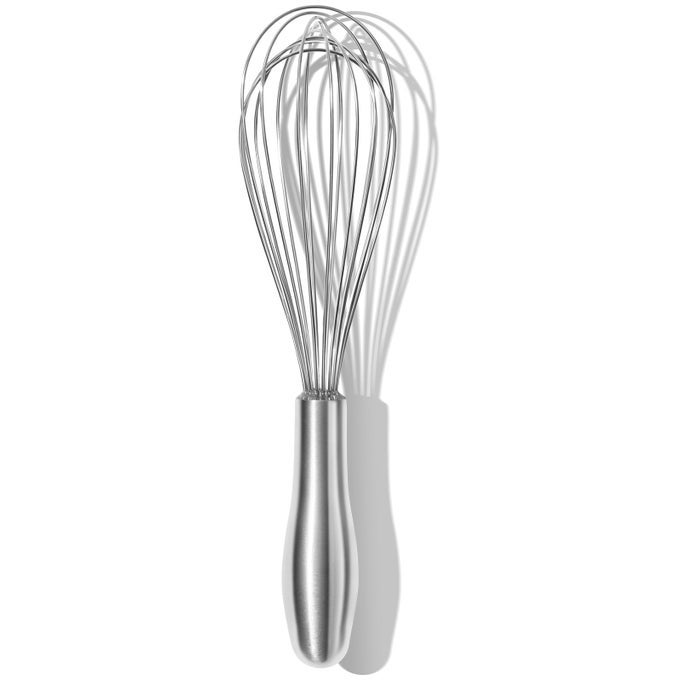 1810 STAINLESS STEEL WHISK ERGONOMIC HANDLE DISHWASHER SAFE METAL WHISK PROFESSIONAL WHISK FOR KITCHEN COOKING PERFECT FOR BLENDING WHISKING BAKING AND BEATING 10INCH WIRE WISK