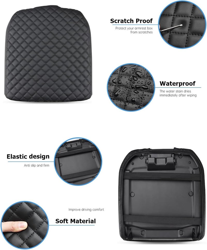 INTGET Leather Center Console Cover for Chevy Silverado & GMC Sierra - Image 4