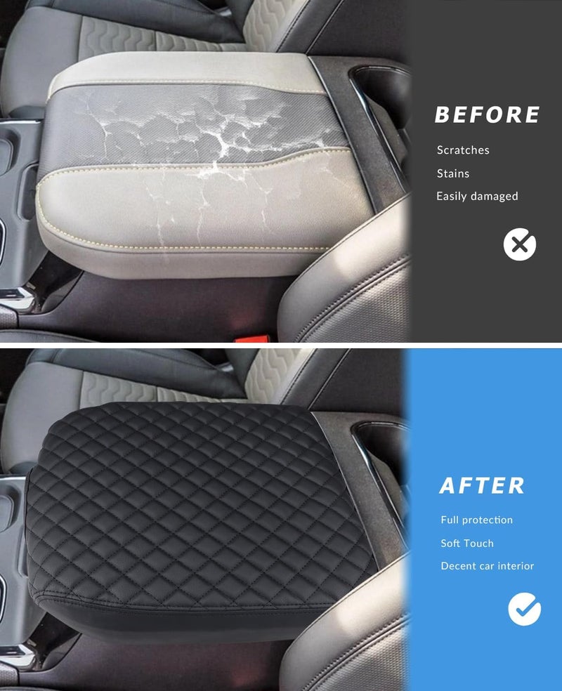 INTGET Leather Center Console Cover for Chevy Silverado & GMC Sierra - Image 3