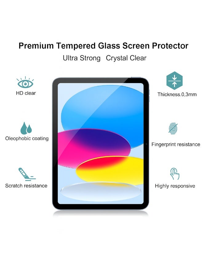 Screen Protector for iPad A16 2025 – Premium Tempered Glass with 9H Hardness for Scratch & Shock Protection with Ultra Clear Display - Image 4