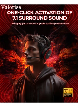 UG-08S Wireless Gaming Headset,7.1 Surround Sound,Tri-mode 2.4Ghz ,Bluetooth 5.4,Wired Gaming Headphones,Noise Canceling Mic RGB Light, Wireless Headset for PC PS5 PS4 Mac Switch - view 2