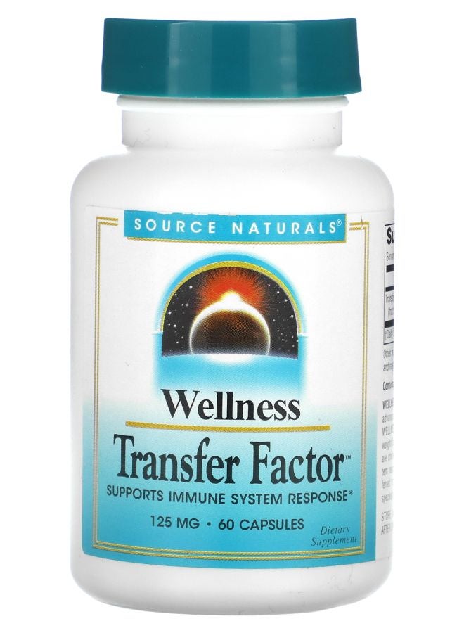 Source Naturals Wellness Transfer Factor 125 mg 60 Capsules