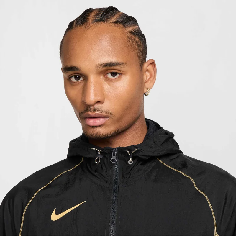Nike Black Men's Strike+ Hooded Football Jacket for Men | Best Price UAE