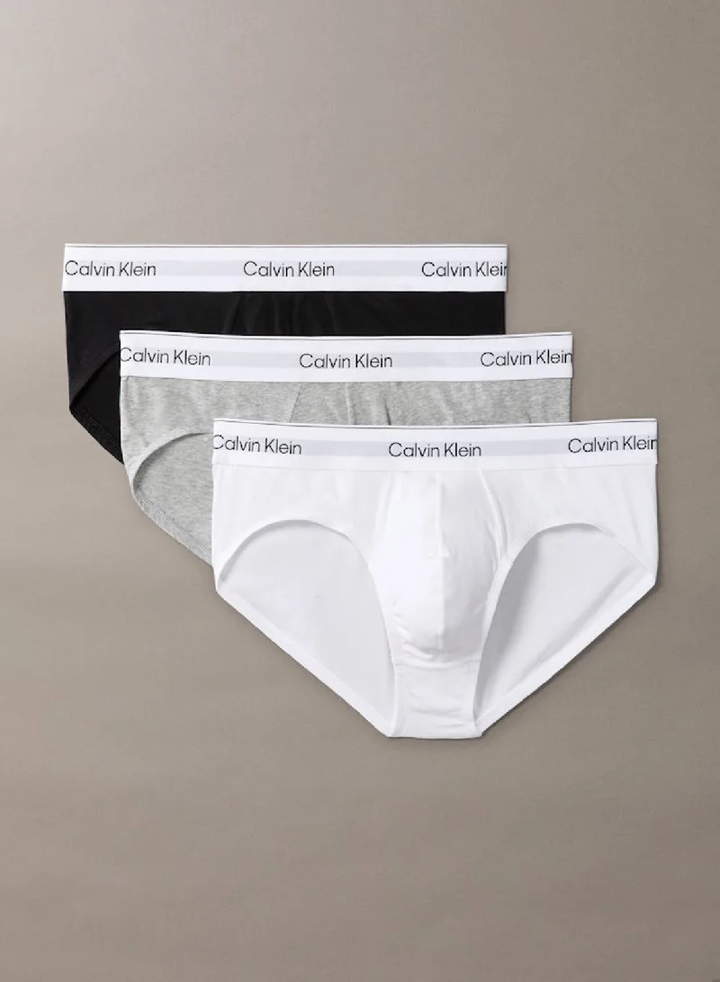 CALVIN KLEIN 3 Pack Briefs - Icon Cotton Stretch