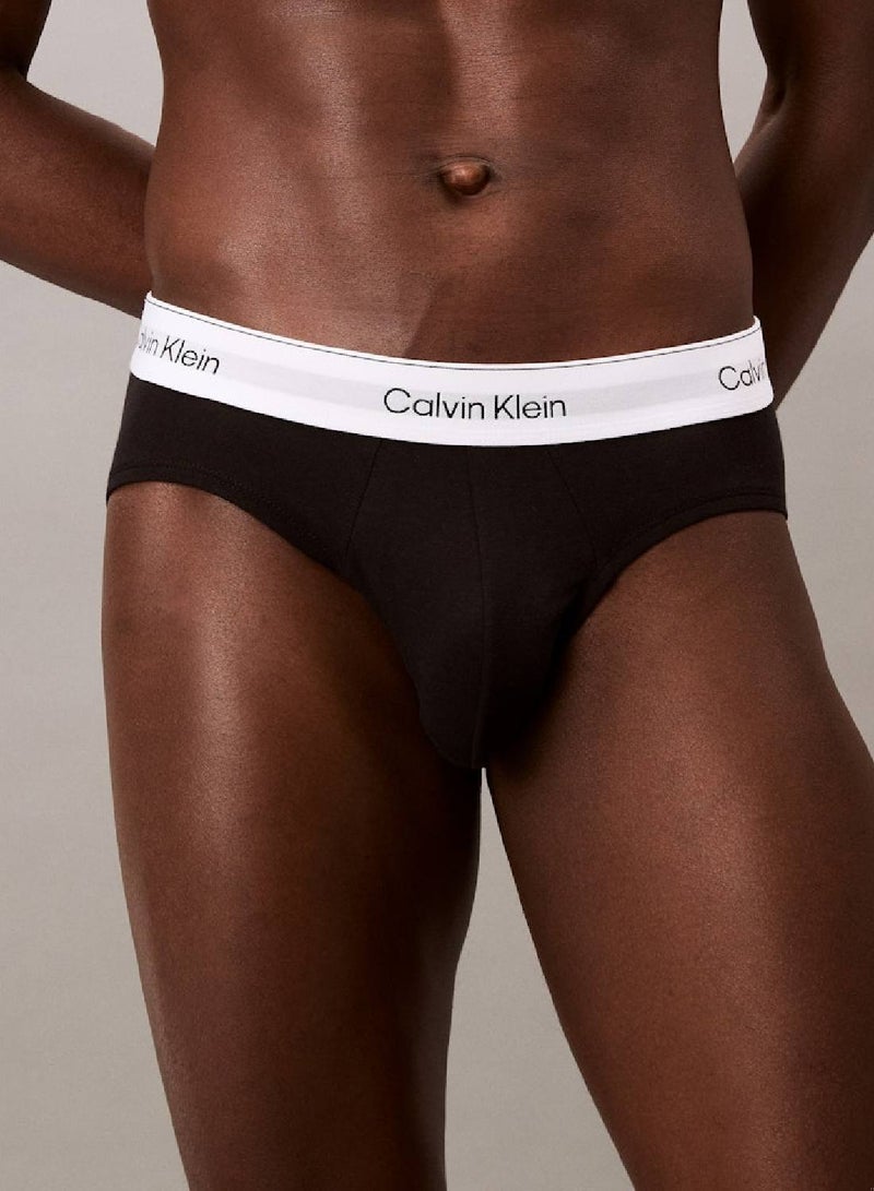 CALVIN KLEIN 3 Pack Briefs - Icon Cotton Stretch  - Image 4