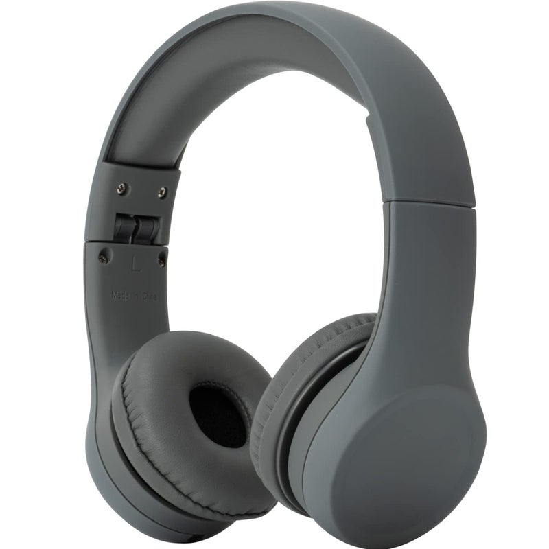 Snug Play+ Kids Headphones â€“ Volume Limited 93dB for Safe Listening â€“ Foldable, Durable Headphones for Toddlers, Boys & Girls â€“ Tangle-Free Cord â€“ Ideal for Travel, School, Tablets - Grey