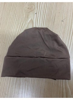 Adasea Plain Brown Hijab Swimsuit Cap  - Image 2