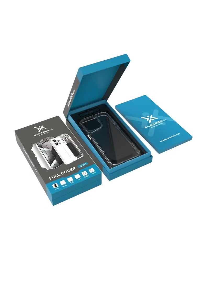 x-leader X-Leader Complete Protection Kit provides your device with complete protection from drops and shocks. 6-in-1 protection with a double screen protector (transparent & protective) compatible with iPhone 14, iPhone 15 and iPhone 16 Pro Max. Consists of 3 boxes - Image 2
