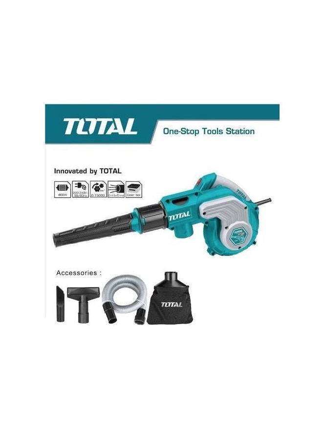 TOTAL Tb2086 Jumbo Air Blower And Vacuum Cleaner - 800 W - Image 3