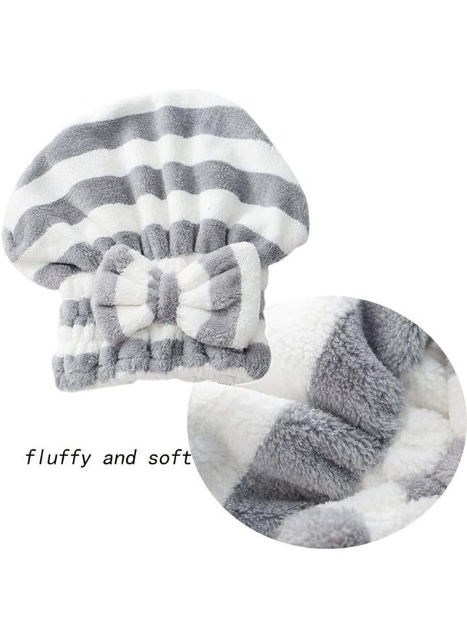 Microfiber Hair Drying Towels, Bowknot Hair Wrap, Shower Cap, Hair Turban, Shower Cap for Women with Long and Thick Hair (Multiple Colors) - Image 5
