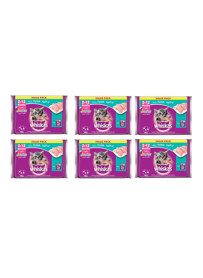Whiskas - Kitten Tuna 4 Pieces Pack of 6 - Image 1