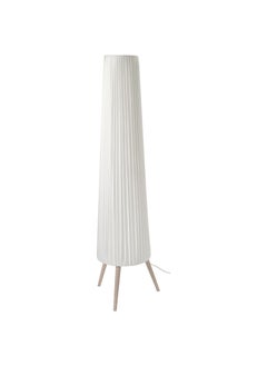 Floor lamp - beech/white